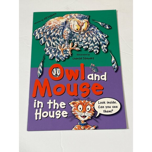 Owl and Mouse in the House Leveled Reader Book Guided Reading Grade 1 Kids Rigby - Picture 1 of 2